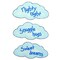 BaZooples Iron-on Patch Applique/Patch Fluffy Clouds  Pack of 3